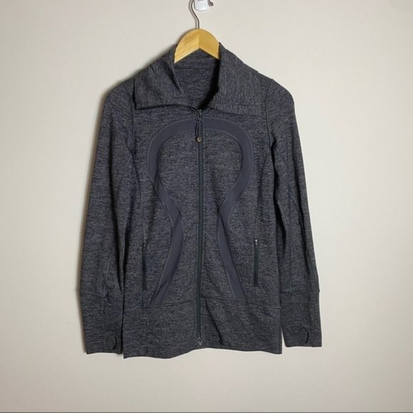 LULULEMON In Stride Jacket Heathered Coal & Grey - Picture 2 of 12